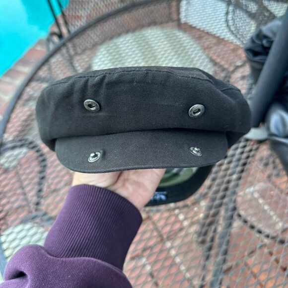 Rare Quiksilver Newsboy Hat L/XL Black Y2K Surf Skate Streetwear - Picture 4 of 5